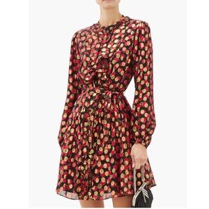 SALONI

Tilly Floral-Print Polka-Dot Jacquard Dress